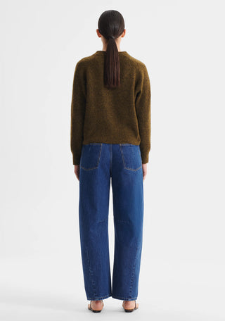 Solenne Knit Pullover - Khaki | Morrison