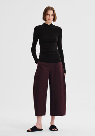 Talia L/S Merino Knit Top - Black | Morrison