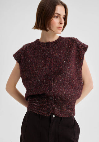 Zoe Knit Vest - Boysenberry | Morrison