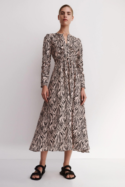 Morrison | Everley Linen Midi Dress | Print