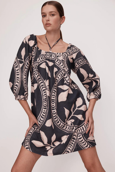 Morrison | Samira Linen Dress | Print