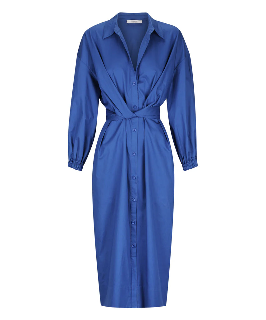 Morrison - Ari Shirt Dress - Cobalt