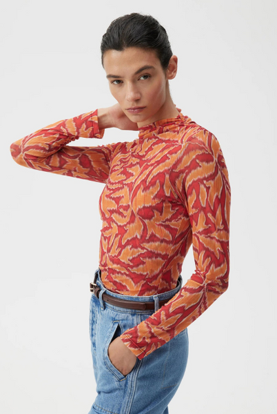 Morrison - Elijah Mesh Top - Print