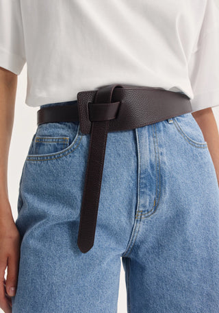 Morrison Katya Leather Belt Chocolate