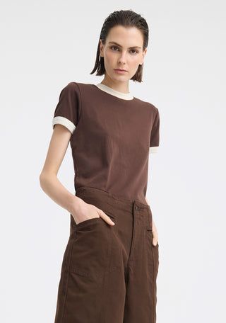 Marco Tee - Chocolate/Ecru | Morrison
