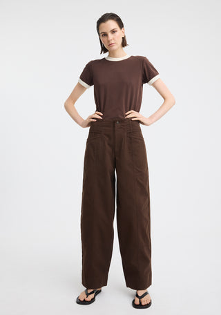 Marco Tee - Chocolate/Ecru | Morrison