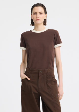 Marco Tee - Chocolate/Ecru | Morrison