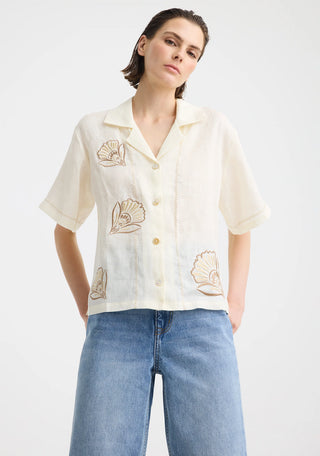 Penelope Linen Shirt – Cream | Morrison