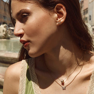 Fairley Butterfly Pave Necklace