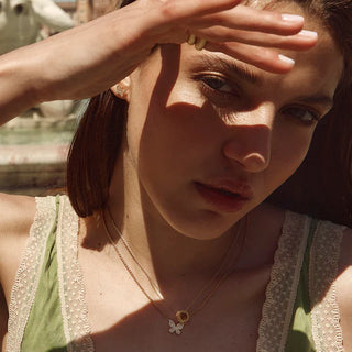 Fairley Butterfly Pave Necklace