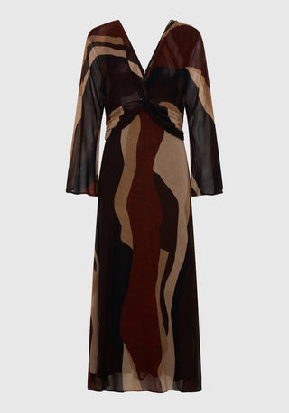 Orla V-Neck Dress - Print | Morrison