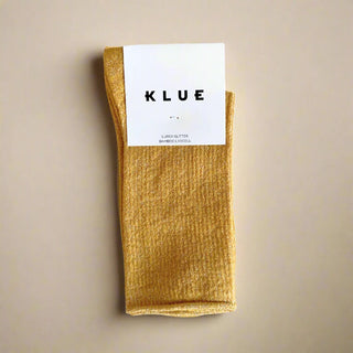 Glitter Lurex Socks – Mustard | KLUE