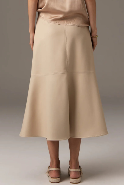 POL - Ollie Faux Leather Skirt - Pebble