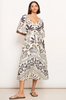 POL - Paradise Biase Dress - Paradise Palm Print