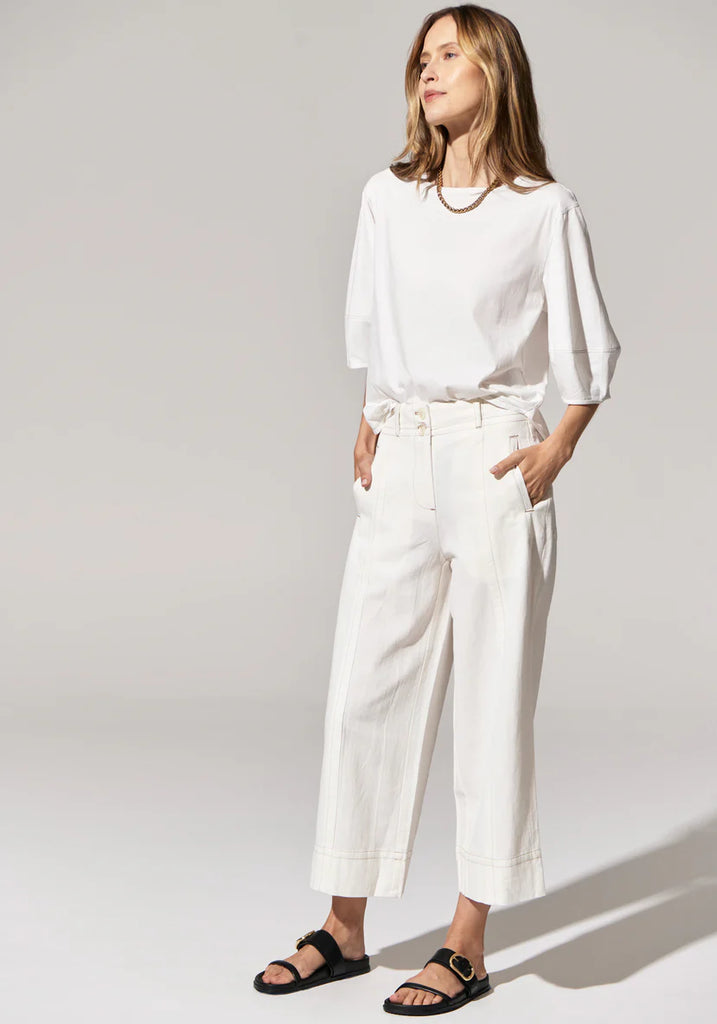 POL - Miley Crop Pant - White