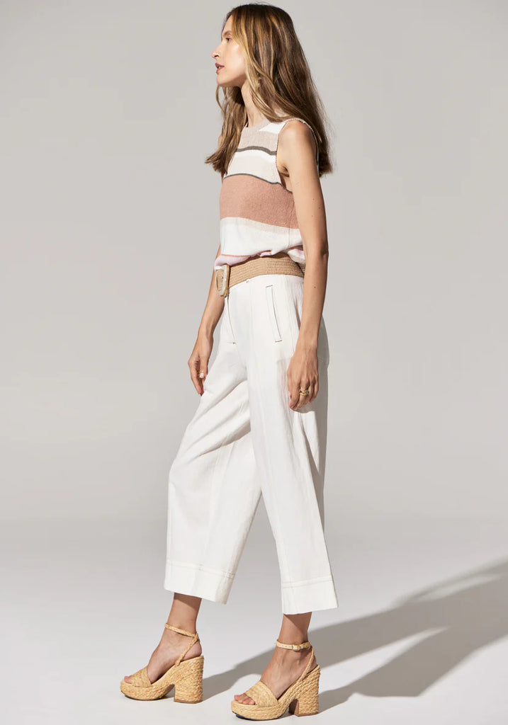 POL - Miley Crop Pant - White