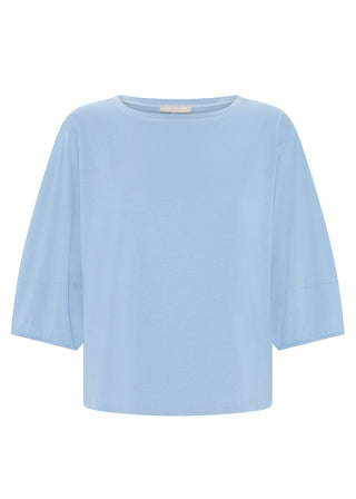 Harlyn Topstitch Tee - Blue