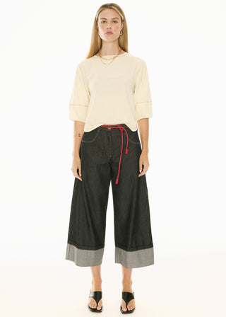 Doyle Cuffed Denim Pant