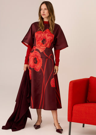 Poppy Sleeve Dress - Poppy Print | POL
