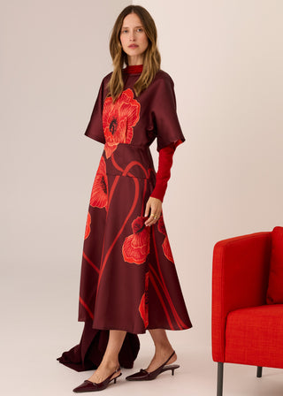 Poppy Sleeve Dress - Poppy Print | POL
