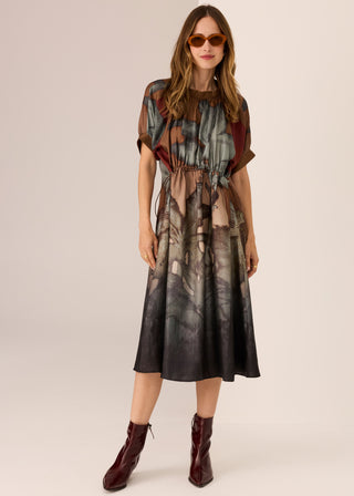 Palisades Drawcord Dress - Palisades Print | POL