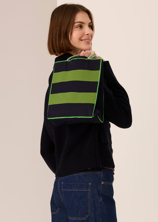 Kline Knit Tote - Ink/Green | POL