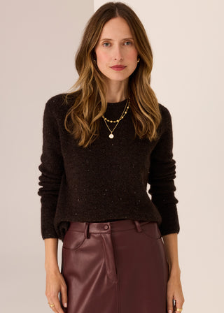 Zane Knit Baby Sequin - Choc | POL