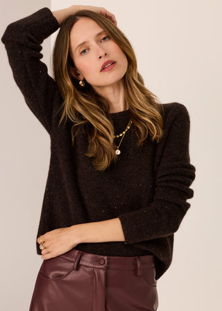 Zane Knit Baby Sequin - Choc | POL