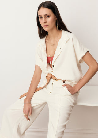 Anise Crop Pant – Chalk | POL