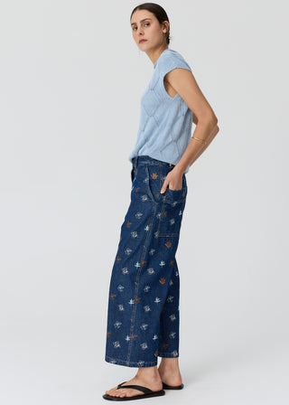 Rosin Cable Knit Top – Blue | POL
