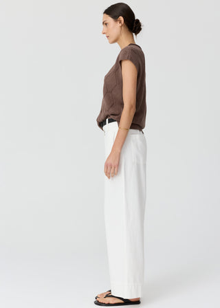 Rosin Cable Knit Top – Choc | POL