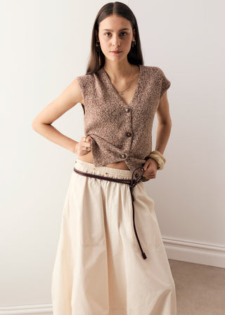 Rye Knit Vest – Toffee | POL