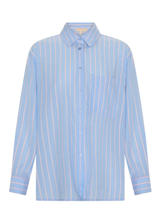 Aubin Long Sleeve Shirt – Blue/Pink | POL