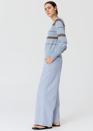 Rosin Stripe Knit – Blue/Choc | POL