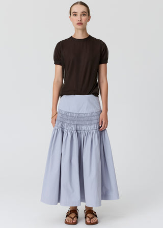 Kaspar Layered Tee – Choc/Choc | POL