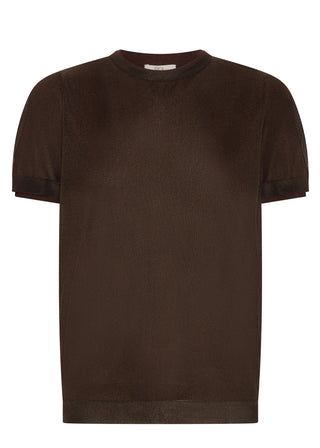 Kaspar Layered Tee – Choc/Choc | POL