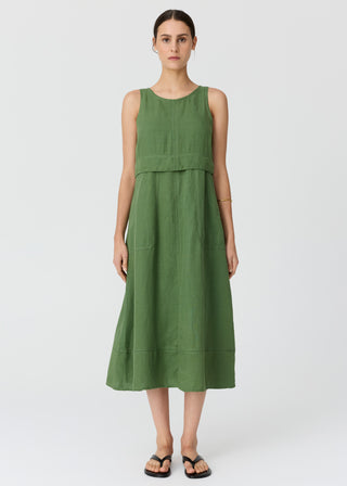 Frankie Double Layer Dress – Fern | POL