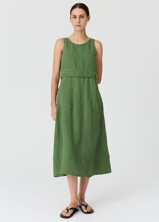 Frankie Double Layer Dress – Fern | POL