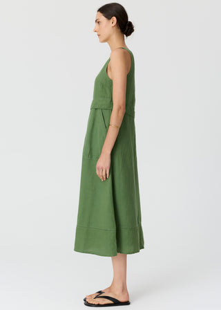Frankie Double Layer Dress – Fern | POL