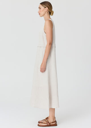 Frankie Double Layer Dress – Natural | POL