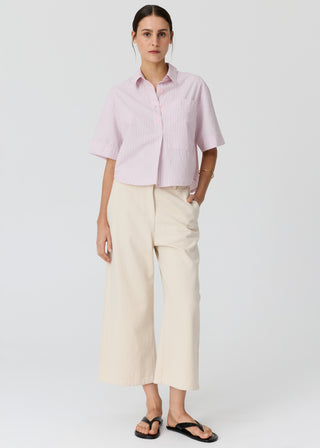 Aubin Camp Shirt – Pink Stripe | POL