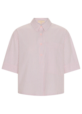 Aubin Camp Shirt – Pink Stripe | POL