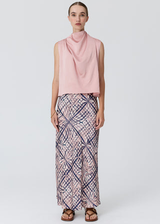 Lattice Skirt – Pink Check | POL