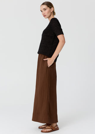 Cedar Lurex Knit Top – Black/Copper | POL