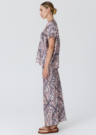 Lattice Top – Pink Check | POL