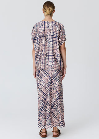 Lattice Top – Pink Check | POL