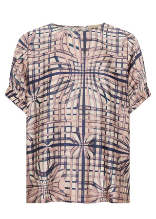 Lattice Top – Pink Check | POL