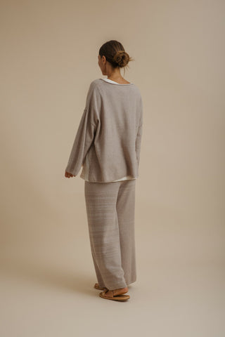 Retreat Cotton Twist Pullover – Sunset | Talamaya