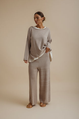 Retreat Cotton Twist Pullover – Sunset | Talamaya