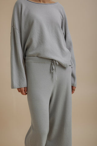 Retreat Cotton Twist Pant – Sky | Talamaya